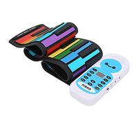 Acouto Soft Keyboard Piano 49?Key Roll Up Portable Piano Silicone Toy for Beginners Kids to Enter RHY Rhythm the Rhythms Built?in the Playback Timbres of the Soft Keyboard