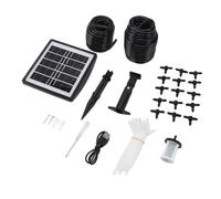 Acouto Solar Automatic Drip Irrigation Kit System Solar Automatic Watering System a Controllers By Drippers Irrigation Is This Energy It Battery timer) and That the for plant.