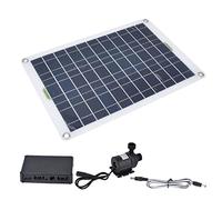 Acouto Solar Kit 50W Panel 800L/h 12V Low Noise DC Eco Friendly Durable Silicone Plastic Solar Pond Pump for Garden Water Gardens & Ponds (Acoutoonmx53izdr)