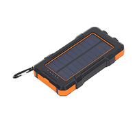 Acouto Solar Power Bank ABS 20000mah with 2LED Beads White Light Source Solar for Cam Traveling Orange Power Bank20000mah Bans Can Bank Times The