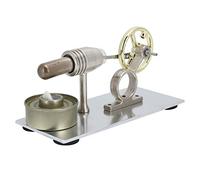 Acouto Stirling Engine Model External Combustion Engine Science Experiment Educational Toy with Metal Flywheel for Physics Learning Classroom Demonstration