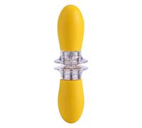 Acouto Sturdy Metal Corn Holder Forks Safe Insertion Prongs for Hot Buttered Corn on The Cob, Barbecues, 8pcs Yellow