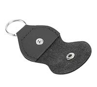 Acouto Stylish Guitar Picks Holder Soft PU Leather Plectrum Storage Case Keyring Guitar AccessoryBrown Wear-Resistant Not D Pick HolderGuitar Pick CaseGuitar BagGuitar (Black)