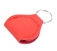Acouto Stylish Guitar Picks Holder Soft PU Leather Plectrum Storage Case Keyring Guitar AccessoryBrown Wear-Resistant Not D Pick HolderGuitar Pick CaseGuitar BagGuitar (Red)