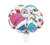 Acouto Stylish Pumpkin Pin Cushion with Elastic Wrist Band - Keep Pins Handy for Needlework - Comfortable Adjustable Band and Beautiful Fabric Colors (350ml)