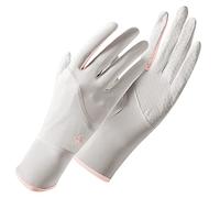 Acouto Sun Protective Gloves Ice Silk Cool Breathable Slip Summer Gloves for Cycling Riding Driving Gray Breathable] Sun Premium GlovesSummer GlovesSummer (Grey)