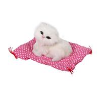 Acouto Super Cute Simulation Sounding Sitting Kittens Cats Plush Toys Doll Christmas White to Human to Toy Whic Kitten Plush ToyKitten ToysCat ToyCat ToysKitten (Sitting cat will call white)