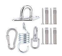 Acouto Swing Fixed Buckle Stainless Steel Hammock Hanging Chair Ceiling Mount Hardware Accessory Hammock Swing Chair Tire Hanging Sandbag Other Any for and Quality