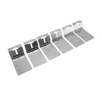 Acouto T Post Target Hanger, 6 Pack, Brackets, 4.5x3 Heavy Duty Sturdy Carbon Steel T Post Mount Brackets for Signs, Birdhouses, Metal Targets,