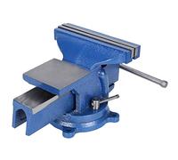Acouto Table Vise Anvil Tool Drilling Machines Accessory Forging Jaw Cast Iron 8-Inch Active Area Etc Various Drilling Grooves Clamp Widely Table Planes Angles in Be Machines ViseTable