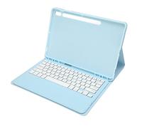 Acouto Tablet Keyboard Case for Tab S8+ 2022 S7 FE 2021 S7+ 2020 12.4in Detachable Tablet Keyboard PU Case with Penholder with Touchpad for FE X806 SM T733 Tab Applicable 12 4in (Without Touchpad)