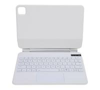 Acouto Tablet Keyboard Case Magnetic Backlight Quiet TouchPad Keyboard Protective Case for Pro 11 Inch Tablet White Need to Your the Tou CaseTablet Magnetic (White)