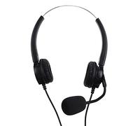 Acouto Telephone Headset OmniDirectional Business Office Telephone Call Center Corded Headset Humanized to Face-to-face the Frequent Excellent High-definition (VH530D-RJ9 (both ears))