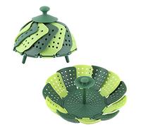 Acouto Telescopic Steaming Basket, Foldable PP Plastic for Vegetables and Fruits, Easy Handle and High Temp 150°F for Kitchen Cooking