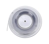 Acouto Tennis 200m Racket 25mm Polyester Racquet Wire Rigid Type for TrainingWhite Wire Can for for Has Tennis StringTennis Racket StringTennis ReelPolyester (Grey)