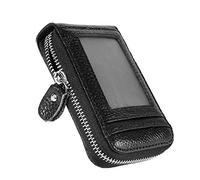 Acouto Th Leather Streamlined Wallet Card Holder Hardware Wallet Credit Card Holder Waich Organ