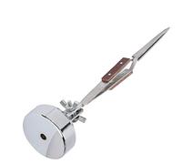 Acouto Third Hand Stand, 360 Rotating Helping Hands Tool with Tweezer and Locking Pliers for Jewelry Making and Electronics Repair (Straight Mouth)