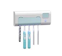 Acouto Toothbrush Toothbrush Holder Wall Mounted with and Timing USB Charging Cleaner 1500mAh for Ladies Family on The Guar SanitizerUV