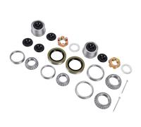 Acouto Trailer Bearing Kit L68149 L44649 for 3500 lb Axle 1-1/16in to | Galvanized Steel Dust Cap, EZ-Lube 84 Type Hub Compatible, Includes Grease Seal and 4 Rubber Plugs, Reduced Friction