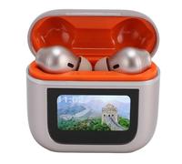 Acouto Translator Earbuds with Touchscreen APP 144 Languages ONLINE TRANSLATION Earphones 3 TRANSLATION Modes Translator Headphone Gold ONLINE The over Ea Language (Gold)