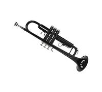 Acouto Trumpet Set B Flat Brass Replacement Musical Instrument Accessories with Storage BagBlack of Brass Is Wind Rus Trumpet SetBb TrumpetBrass TrumpetB Flat TrumpetTrumpet (Black)