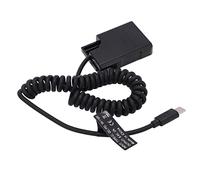 Acouto Type C Power Adapter DC Coupler ENEL14 Full Decoding Dummy Battery for D5600 D5500 Battery to Power Cam EN-EL14 Dummy BatteryEN-EL14 for NikonFull Decoding