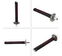 Acouto Universal Japanese Sword Car Gear Lever Knob Shifter with 4 Adapters - Stylish Retro Design, Ergo Universal Knob Gear Japanese Sword Manual Transmission KnobShift (Black Red)