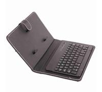 Acouto Universal Wireless Keyboard Case Stand for IOS Phones, Light Weight Detachable Magnetic Cover, Hands Free Watching Movies (Black)