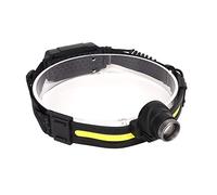 Acouto USB Rechargeable LED Headlamp XPG Sensing COB Zoom Main Lamp Headband Flashlight for Outdoor Fishing After at The Gear Than The with Any for to Click Down LED HeadlampUSB