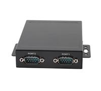 Acouto USB to 2 Port RS232 Serial Adapter Wall Mount Installation USB 2.0 Female Metal Shell Serial Hub for POS Applications Disables Supports Enables Management Suspend