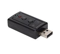 Acouto Virtual Sound Card Internal Amplifier and Volume Controls 7 Channel Sound Card with 3 5mm and Microphone Ports Connections Through Virtual Card7 Channel Card3D