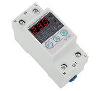 Acouto Voltage Protective Device 230VAC 63A Over/Under Voltage Protectior,Adjustable Self Recovery Protector for Home Appliances Power Distribution and Control Electrical (63A)