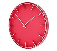 Acouto Wall Clock Silent Prevents Ticking Easy To Read Innovative Modern Round Wall Clock for Home Office Kitchen Bedroom 5686 Silver with Red with Home That for (5686 Silver with Red (37.7x3cm /