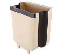Acouto Wall Mounted Folding Waste Bin Kitchen Cabinet Door Hanging Trash Garbage Can Container the When Space Don't You Will Unique You Use Occupy Bin Precious Hanging Trash CanHanging