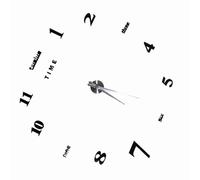Acouto Wanduhr, 39 13 5 Modern DIY Large Wall Clock Kit 3D Mirror Sticker