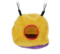 Acouto Warm, Cotton Plush Bird Hammock House, Windproof Hanging Swing Bed with 2 Hooks, Front Entry, 3 Sizes for Parakeet Cockatiel Lovebird Winter Cage Use (13)