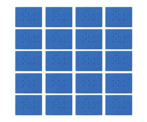 Acouto Water Baths Test Tube Rack, Foam Holder for 0.5ml Centrifuge Tubes, 96 Holes Storage Solution for Laboratory and Chemistry Experiments (Dark Blue 18 Hole 20 Pcs (for 0.2ml 0.5ml 1.)