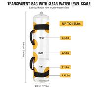 Acouto Water Weight Bag with Air Pump Liquid Paint for Home Gym Fitness Training the Water Can to Training Material Made Volume Meet Long-lasting PVC You Fitness BagStrength