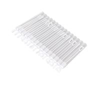 Acouto White Heart Bubble Wands, Plastic Mini Bubble Wands for Kids Party Favors, Wedding Supplies and Valentine's Day, Pack of 50