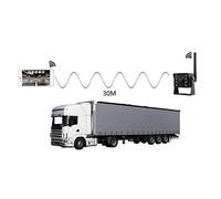 Acouto WiFi Wireless Car Rear View Camera Truck Bus 12V~36V Automobile LED Reverse HD Night Vision Backup Camera, IP67 Waterproof Wireless Reversing Monitor a View Gives the While Up