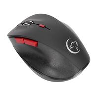 Acouto Wireless Mouse 2.4GHz 800/1200/1600/2400 Dpi 6 Button 10m Feel Comfortable Power Saving Office MouseBlack Feel Ergonomic Game Can Fatigue Wireless 2 4GNz Design Reduce (Black color)