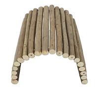 Acouto Wood Hamster Tunnel Sm Animal Bendy B for Gerbil Guinea Chinchilla Ferret Hedge Rat20x30cm / 7.9x11.8in Wood Hamster TunnelSm Animal Bendy BridgeBendable TunnelGuinea Wooden (20 * 30CM)