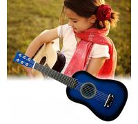 Acouto Wooden 23in Guitar Musical Educational Instrument Toy for Kid Beginner Kid Beginner GuitarKid Guitar ToyBeginner GuitarGuitar ToyWooden (Blue)