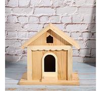 Acouto Wooden Bird House Hand-made Parrots Bird Nesting Box Outdoor Garden Decorative for Enthusiasts and Nature Lovers