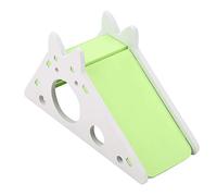 Acouto Wooden Hamster House Rest Assembly Climbing Stairs Small Pet Exercise Playing Toy Quality Material Wood Your Saf Hamster ToyHamster HouseHamster NestWooden (Green)