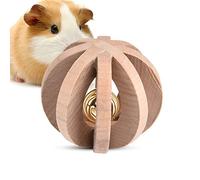 Acouto Wooden Pet Dog Chew Toy,wooden material,sturdy and durable,Helps to clean tartar on the teeth,prevents tooth decay,With ringing bell,your dog will love playing with it