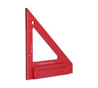 Acouto Woodworking Ruler Aluminium Alloy British System Measuring Tool for Carpenter4in and Not Is to High the Through Easy Break Alloy Treatment Material Woodworking (6'' inch square ruler)