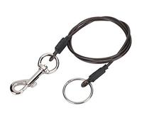 Acouto Wrapped Steel Wire Leash Pet Fixed Rope Grooming Cable Single for Pet Shower Bathing Strong and Not and w Fixed RopePet Grooming CablePet LoopDog Bath CablePet