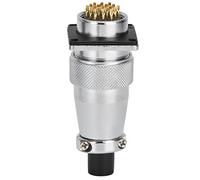 Acouto WS24 Aviation Connector Stable High Temperature Explosionproof Male Plug Female Socket Connector High Temperature WS24 Aviation ConnectorMale Plug Female Socket