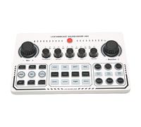 Acouto X50 Live Sound Card 12 Warm Up Sound Effects USB External Card for Live Broadcast Reverb Adjustment Kn USB CardLive CardLive Broadcast CardUSB
